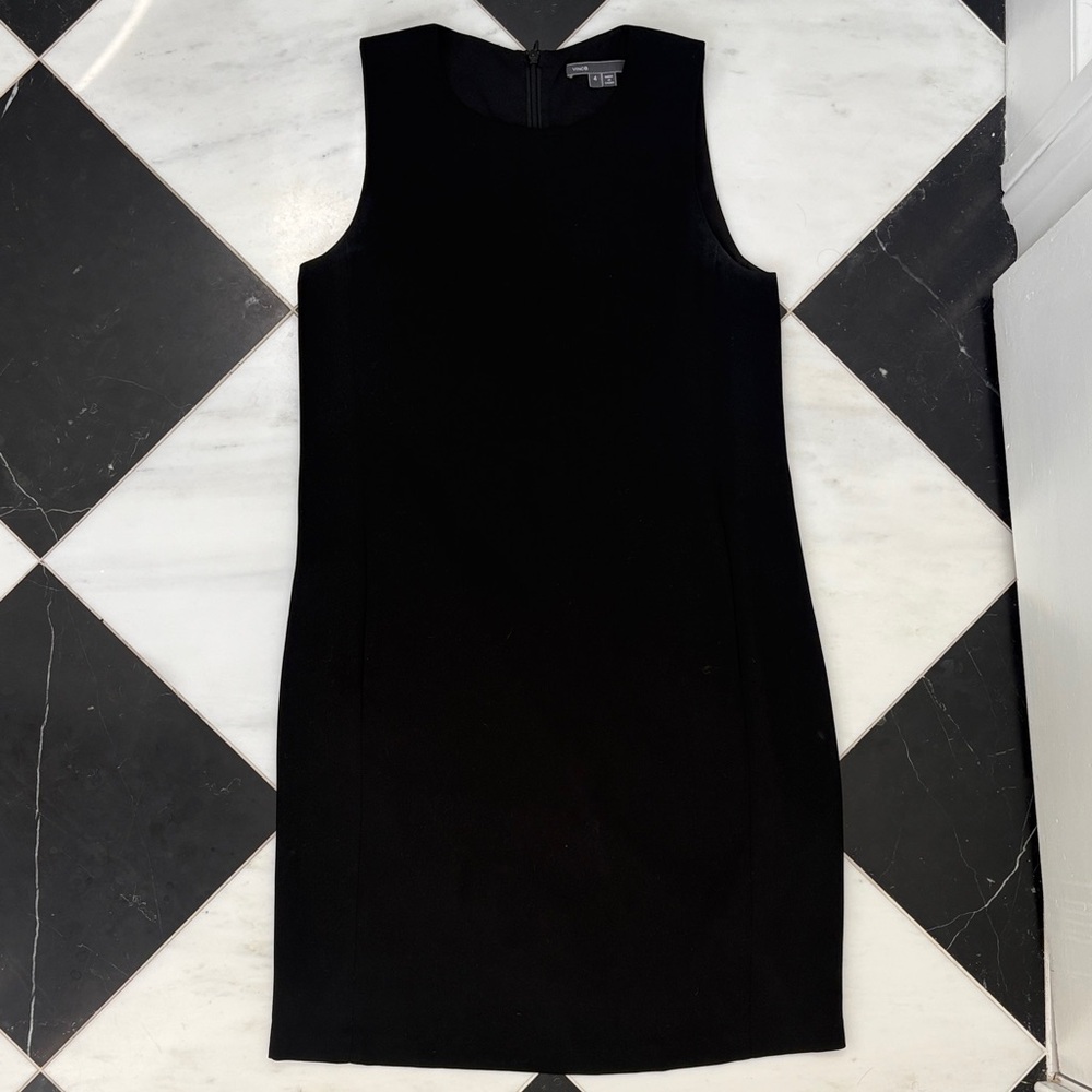 Vince Mini Dress with POCKETS and Leather Details